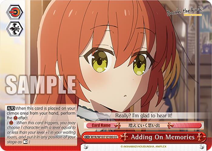 Image of Adding On Memories (BTR/W107-E100 CC) [BOCCHI THE ROCK!]