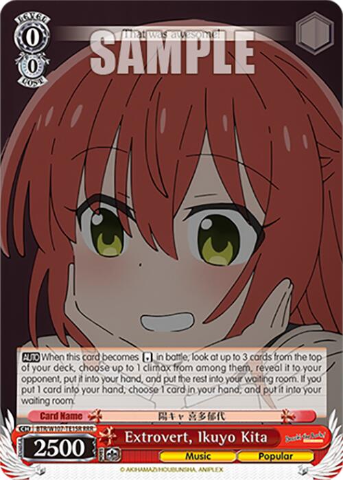 Image of Extrovert, Ikuyo Kita (BTR/W107-TE15R RRR) [BOCCHI THE ROCK!]