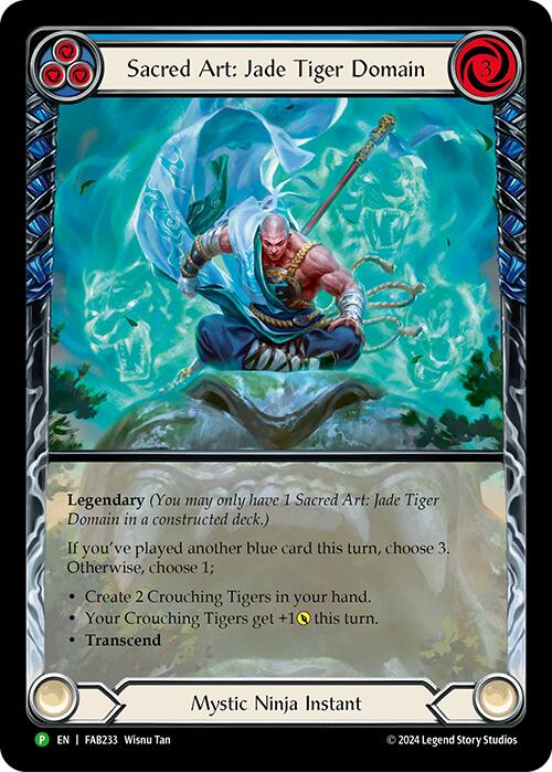 Image of Sacred Art: Jade Tiger Domain [FAB233] (Promo)  Rainbow Foil
