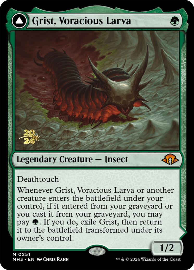 Image of Grist, Voracious Larva [Modern Horizons 3 Prerelease Promos]