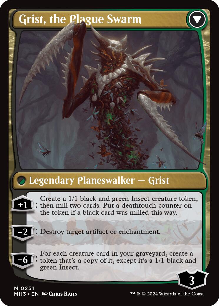 Image of Grist, Voracious Larva [Modern Horizons 3 Prerelease Promos]