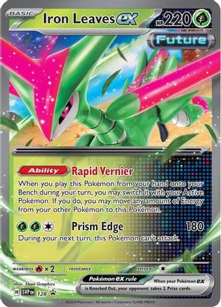 Image of Iron Leaves ex (128) [Scarlet & Violet: Black Star Promos]