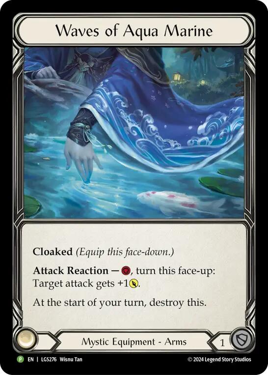 Image of Waves of Aqua Marine [LGS276] (Promo)  Rainbow Foil