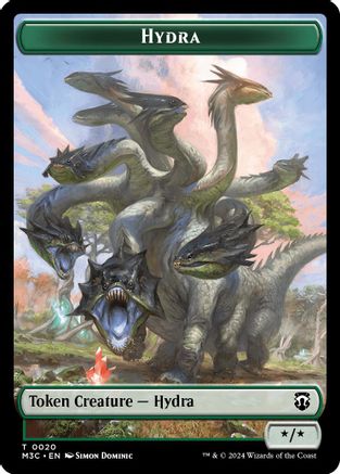 Image of Hydra // Boar Double-Sided Token [Modern Horizons 3 Commander Tokens]