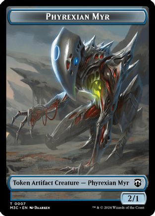 Image of Phyrexian Myr // Servo Double-Sided Token [Modern Horizons 3 Commander Tokens]