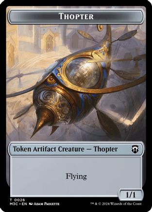 Image of Thopter // Copy Double-Sided Token [Modern Horizons 3 Commander Tokens]