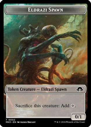 Image of Eldrazi Spawn // Bird Double-Sided Token [Modern Horizons 3 Tokens]