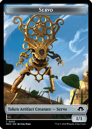 Image of Servo // Zombie Double-Sided Token [Modern Horizons 3 Tokens]