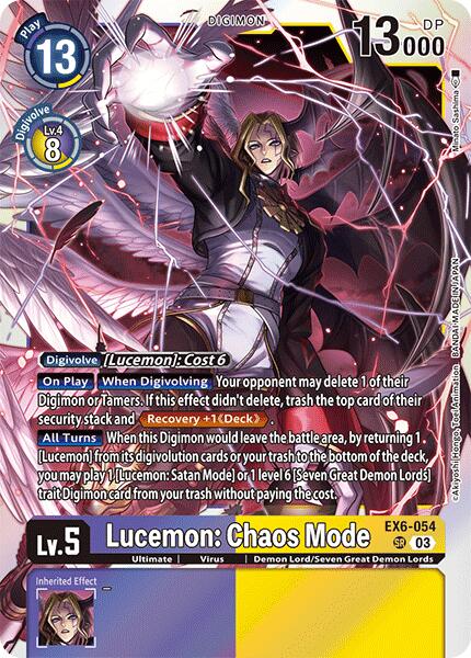 Image of Lucemon: Chaos Mode [EX6-054] [Infernal Ascension]