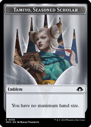 Image of Tamiyo, Seasoned Scholar // Energy Reserve Double-Sided Token [Modern Horizons 3 Tokens]