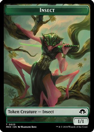 Image of Insect Token (0025) [Modern Horizons 3 Tokens]