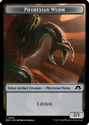 Image of Phyrexian Wurm Token (0018) [Modern Horizons 3 Tokens]