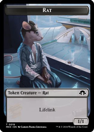 Image of Rat // Energy Reserve Double-Sided Token [Modern Horizons 3 Tokens]