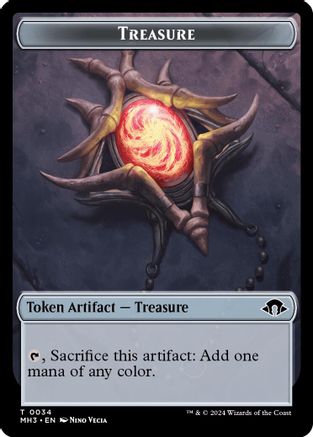 Image of Treasure // Energy Reserve Double-Sided Token [Modern Horizons 3 Tokens]