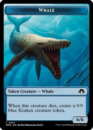 Image of Whale // Energy Reserve Double-Sided Token [Modern Horizons 3 Tokens]