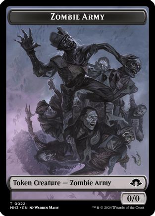 Image of Zombie Army // Energy Reserve Double-Sided Token [Modern Horizons 3 Tokens]