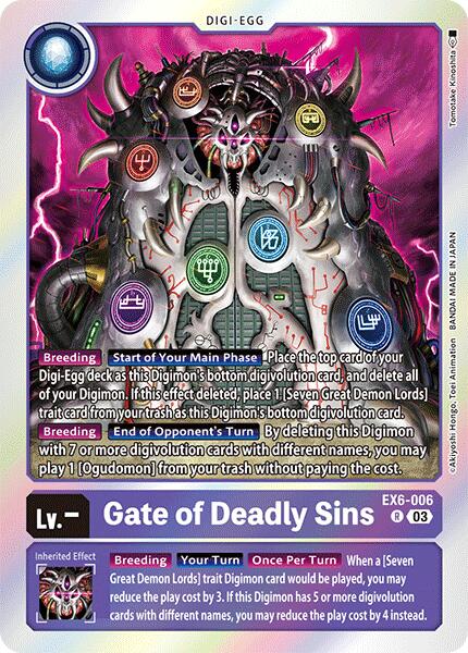Image of Gate of Deadly Sins [EX6-006] [Infernal Ascension]