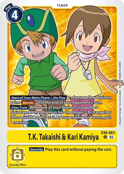 Image of T.K. Takaishi & Kari Kamiya [EX6-063] [Infernal Ascension]