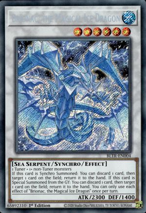 Image of Brionac, the Magical Ice Dragon [BLTR-EN004] Secret Rare