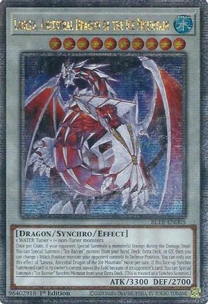 Image of Lancea, Ancestral Dragon of the Ice Mountain (Quarter Century Secret Rare) [BLTR-EN005] Quarter Century Secret Rare