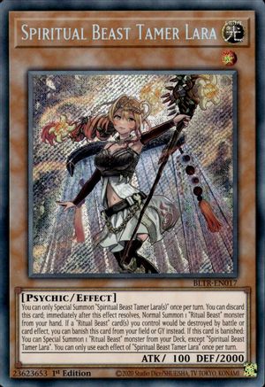 Image of Spiritual Beast Tamer Lara [BLTR-EN017] Secret Rare