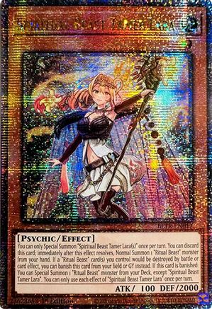Image of Spiritual Beast Tamer Lara (Quarter Century Secret Rare) [BLTR-EN017] Quarter Century Secret Rare