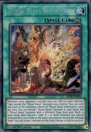 Image of Ritual Beast Inheritance [BLTR-EN020] Secret Rare