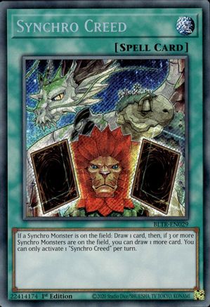 Image of Synchro Creed [BLTR-EN029] Secret Rare