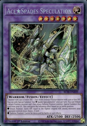 Image of Ace Spades Speculation [BLTR-EN039] Secret Rare
