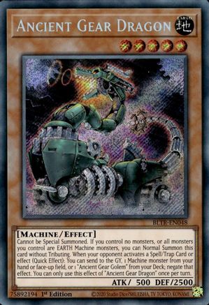 Image of Ancient Gear Dragon [BLTR-EN048] Secret Rare