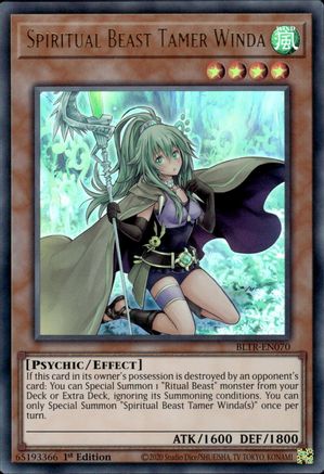 Image of Spiritual Beast Tamer Winda [BLTR-EN070] Ultra Rare