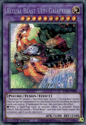 Image of Ritual Beast Ulti-Gaiapelio [BLTR-EN086] Secret Rare