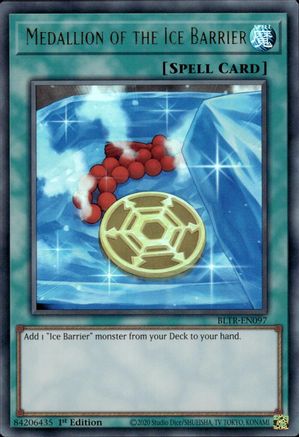 Image of Medallion of the Ice Barrier [BLTR-EN097] Ultra Rare