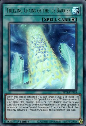 Image of Freezing Chains of the Ice Barrier [BLTR-EN103] Ultra Rare