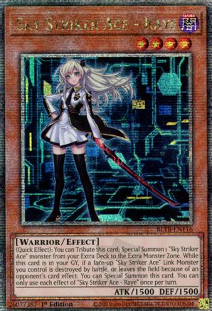 Image of Sky Striker Ace - Raye (Quarter Century Secret Rare) [BLTR-EN116] Quarter Century Secret Rare