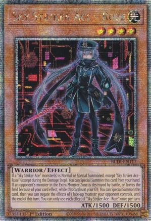 Image of Sky Striker Ace - Roze (Alternate Art) (Quarter Century Secret Rare) [BLTR-EN117] Quarter Century Secret Rare