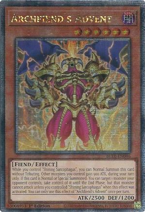 Image of Archfiend's Advent (Quarter Century Secret Rare) [BLTR-EN046] Quarter Century Secret Rare
