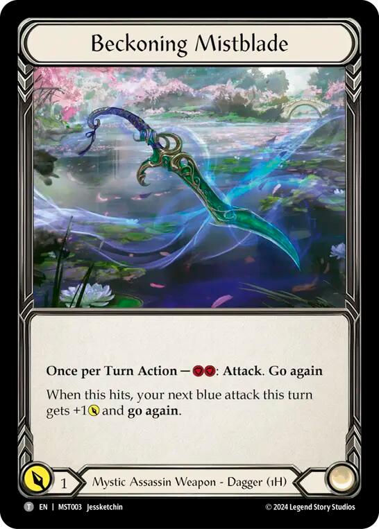 Image of Cosmo, Scroll of Ancestral Tapestry // Beckoning Mistblade [MST130 // MST003] (Part the Mistveil)