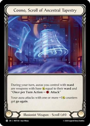 Image of Cosmo, Scroll of Ancestral Tapestry // Beckoning Mistblade [MST130 // MST003] (Part the Mistveil)