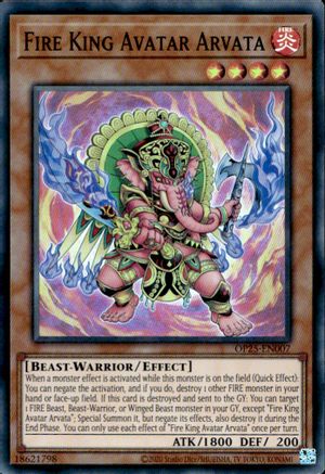 Image of Fire King Avatar Arvata [OP25-EN007] Super Rare