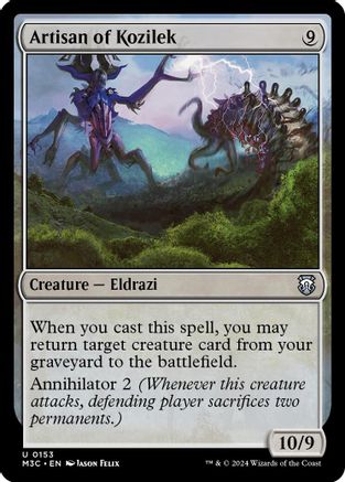 Image of Artisan of Kozilek (Ripple Foil) (M3C-153) - Modern Horizons 3 Commander Foil