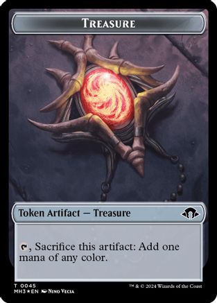 Image of Treasure (Ripple Foil) // Copy Double-Sided Token [Modern Horizons 3 Tokens]