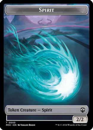 Image of Spirit (Ripple Foil) // Eldrazi Double-Sided Token (M3C-5 // 1) - Modern Horizons 3 Commander Foil
