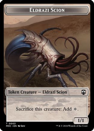 Image of Eldrazi Scion (Ripple Foil) // Eldrazi Spawn Double-Sided Token (M3C-3 // 2) - Modern Horizons 3 Commander Foil
