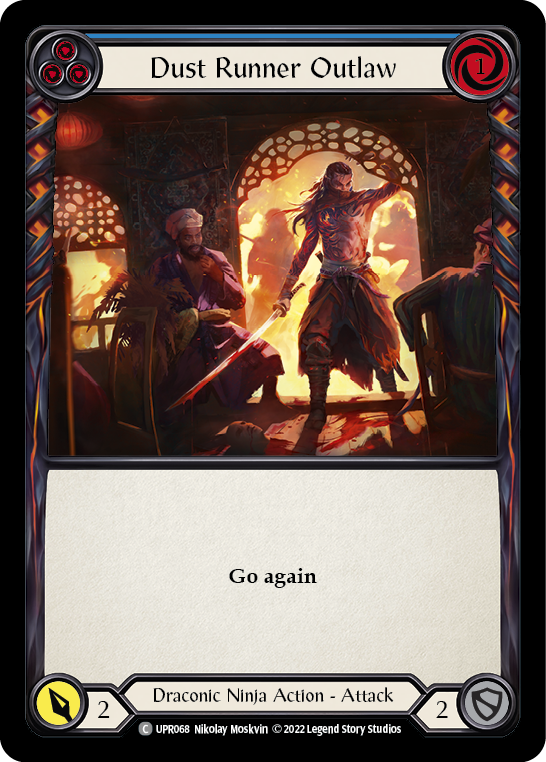 Image of Dust Runner Outlaw (Blue) [UPR068] (Uprising)  Rainbow Foil