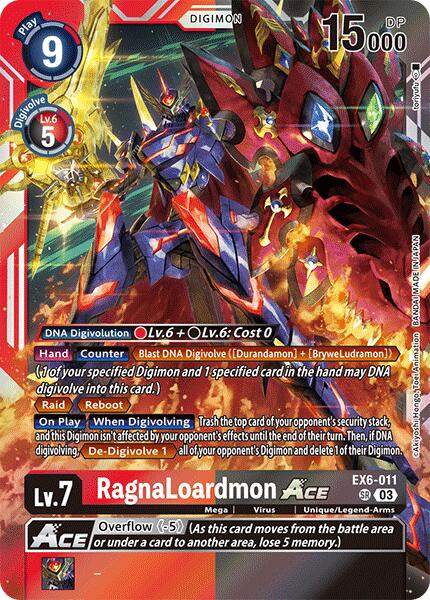 Image of RagnaLoardmon ACE [EX6-011] [Infernal Ascension]