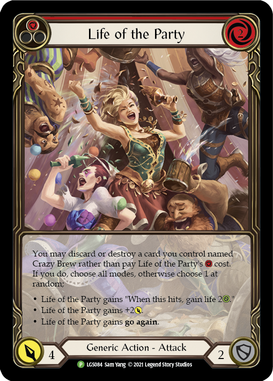 Image of Life of the Party (Red) [LGS084] (Promo)  Rainbow Foil