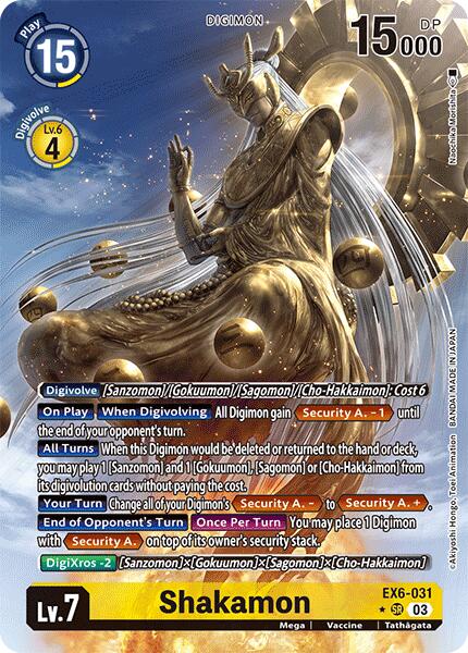 Image of Shakamon [EX6-031] (Alternate Art) [Infernal Ascension]
