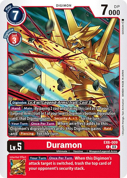 Image of Duramon [EX6-009] [Infernal Ascension]