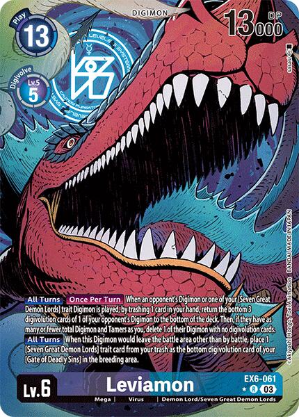 Image of Leviamon [EX6-061] (Alternate Art) [Infernal Ascension]